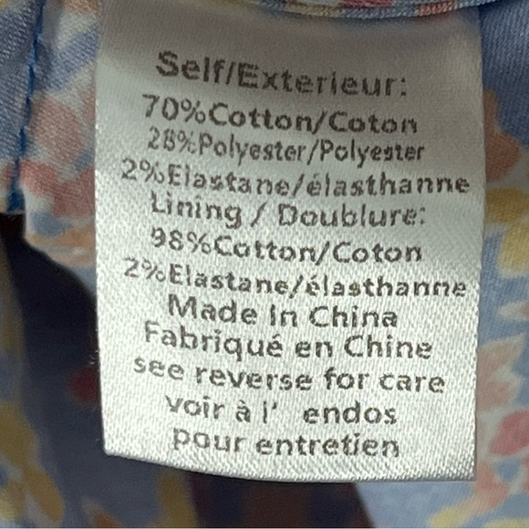 CAROLINE CONSTAS Louisa Floral Tiered Puff Sleeves Mini Dress, Size Medium - Picture 4 of 8